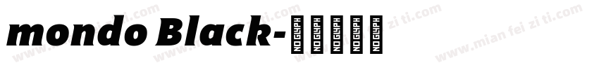 mondo Black字体转换